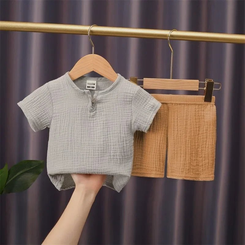 2 - piece summer t-shirt and shorts set for children multivariant - ElandielStyle