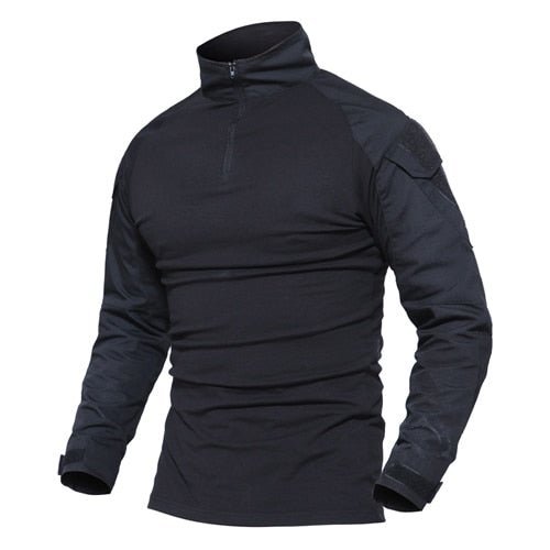 Combat Shirt Men Long Sleeve Military Style Tactical T-shirts US Army Multicam Airsoft Special SWAT t shirts for Man - ElandielStyle