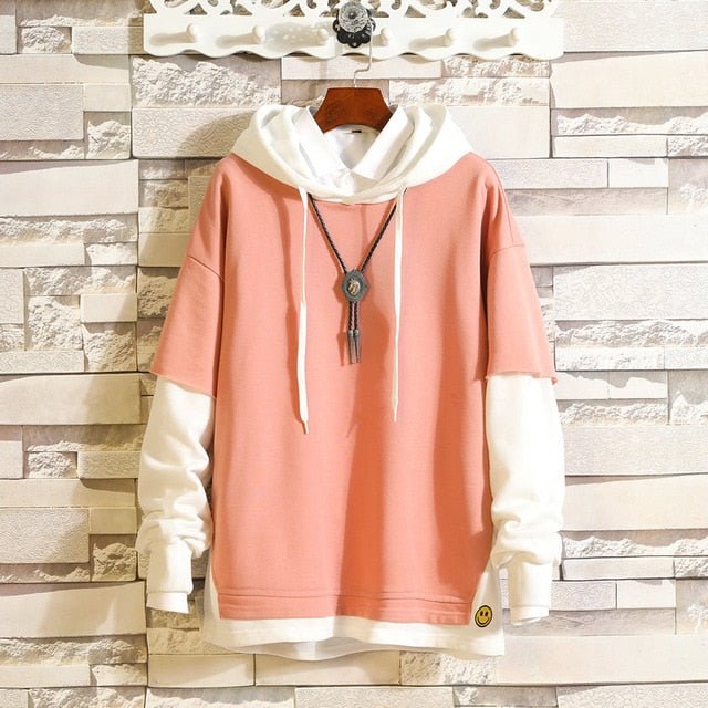 5XL Hoodies Sweatshirts Men Fake 2PAC Cotton Hooded Japanese Style Sweatshirt Mens Hip Hop Brown Causal Hoodiee Xxxtentacion - ElandielStyle