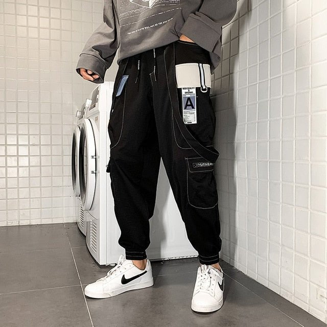 New Hot Jogger Leisure Sports Trousers Men Hip Hop Streetwear Beam Foot Cargo Pants Fashion Printing Men Pants - ElandielStyle