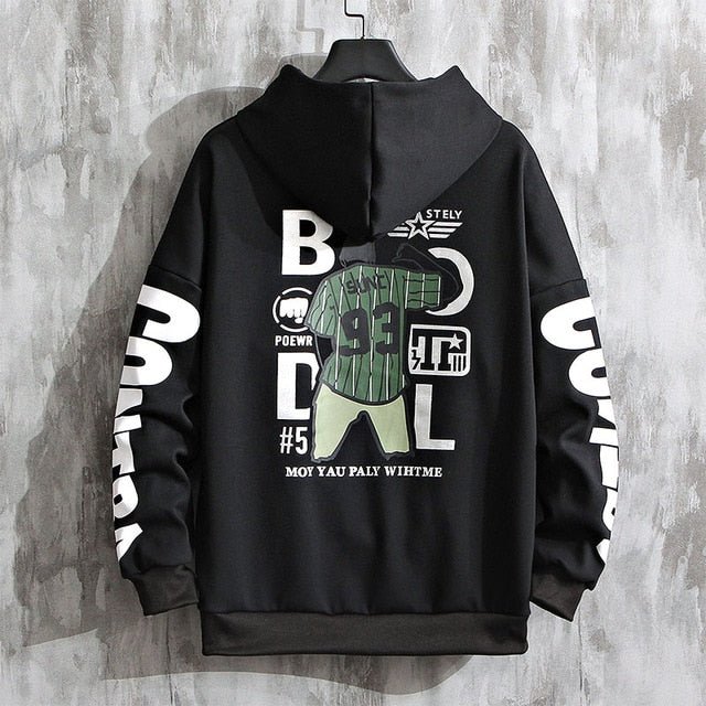 Fashion Brand Men Hoodies Spring Autumn Casual Hoodies Sweatshirts Men Street Hip Hop Harajuku Hoodies Sweatshirt Tops - ElandielStyle