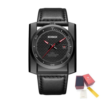 RUIMAS Luxury Men Watches Automatic Mechanical Wrist Watch for Mens Fashion Leather Business Casual Clock Montre Homme 6775 - ElandielStyle
