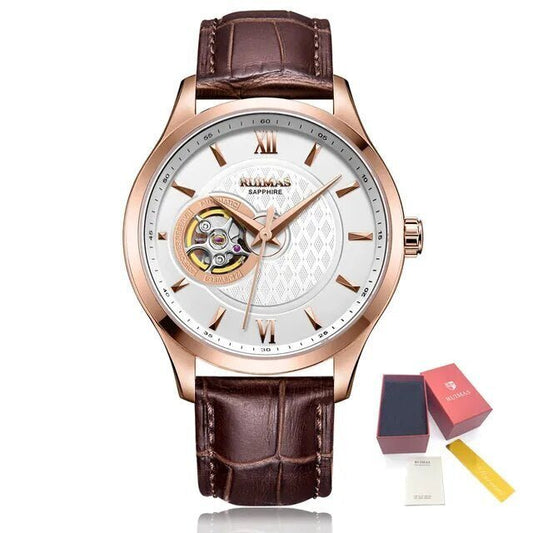 RUIMAS Business Men Watch Luxury Fashion Automatic Mechanical Watches for Men Waterproof Male Wristwatch Relogio Masculino 6754 - ElandielStyle