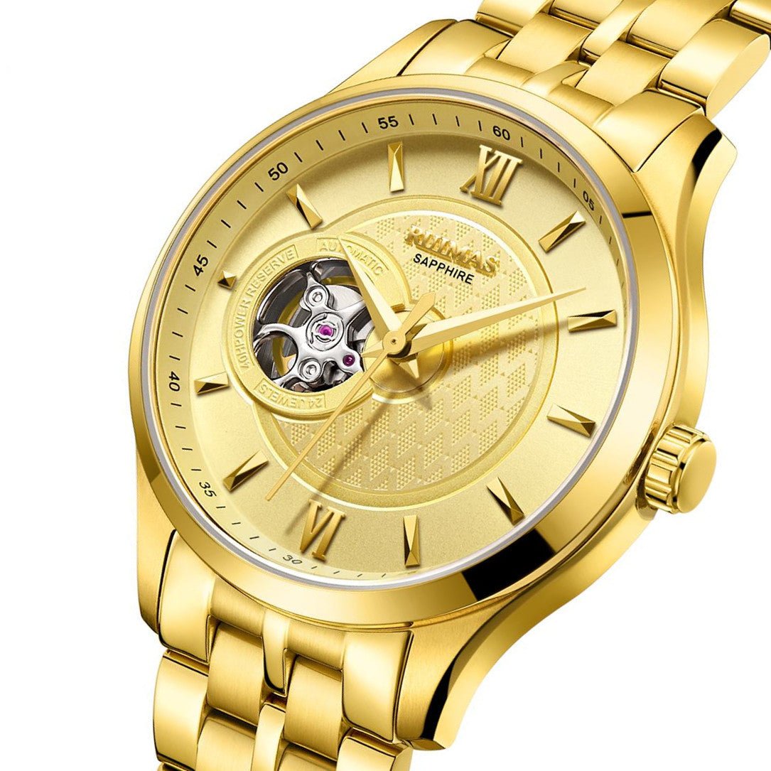 RUIMAS Business Men Watch Luxury Fashion Automatic Mechanical Watches for Men Waterproof Male Wristwatch Relogio Masculino 6754 - ElandielStyle