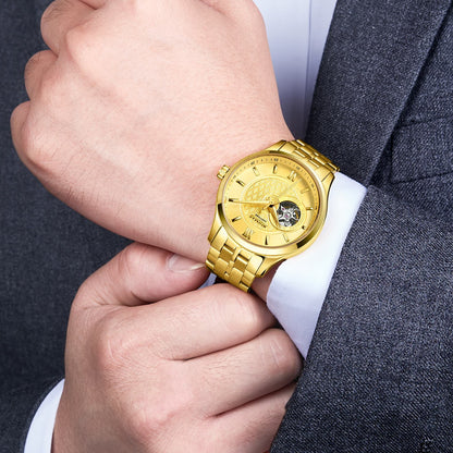 RUIMAS Business Men Watch Luxury Fashion Automatic Mechanical Watches for Men Waterproof Male Wristwatch Relogio Masculino 6754 - ElandielStyle