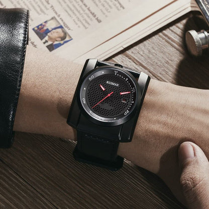 RUIMAS Luxury Men Watches Automatic Mechanical Wrist Watch for Mens Fashion Leather Business Casual Clock Montre Homme 6775 - ElandielStyle