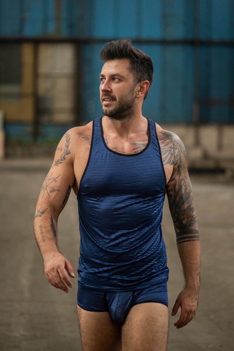 Men Top 053598 Naval - 3XL - ElandielStyle