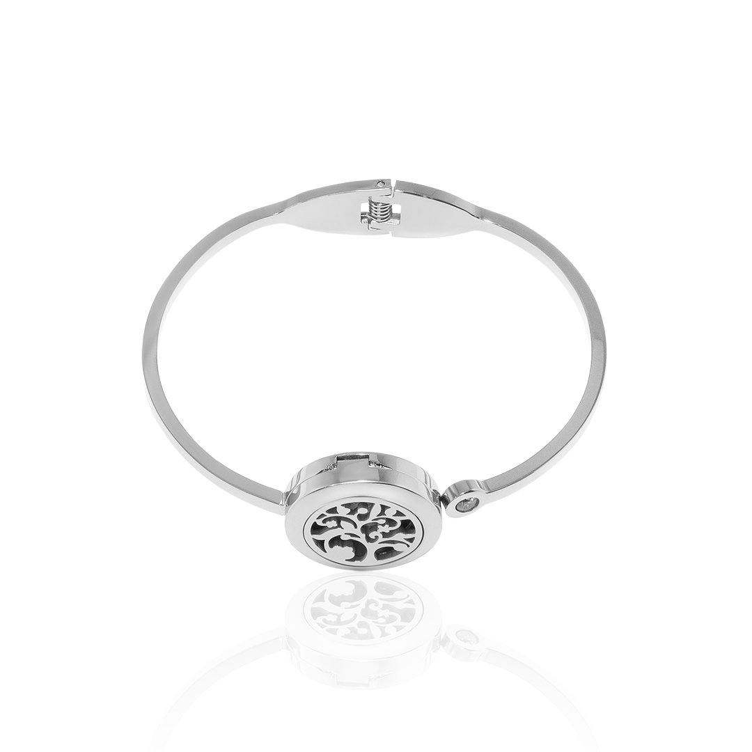 Tree Essential Oil Diffuser Bangle FBR044SR - ElandielStyle