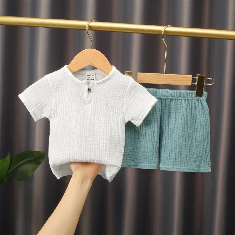 2 - piece summer t-shirt and shorts set for children multivariant - ElandielStyle