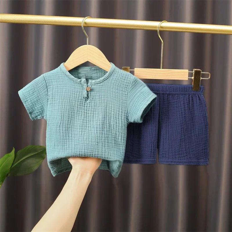2 - piece summer t-shirt and shorts set for children multivariant - ElandielStyle