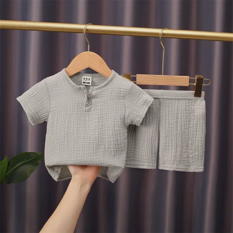 2 - piece summer t-shirt and shorts set for children multivariant - ElandielStyle