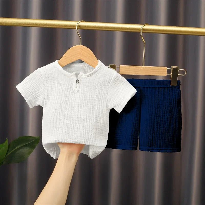 2 - piece summer t-shirt and shorts set for children multivariant - ElandielStyle