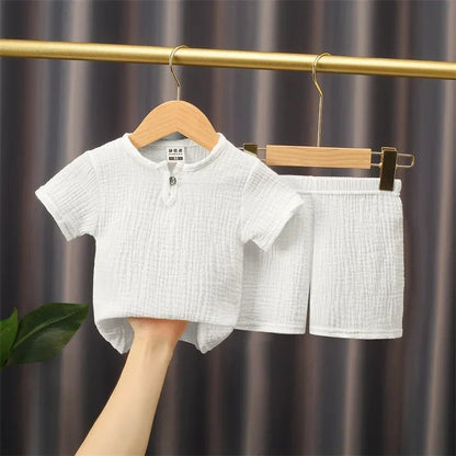 2 - piece summer t-shirt and shorts set for children multivariant - ElandielStyle