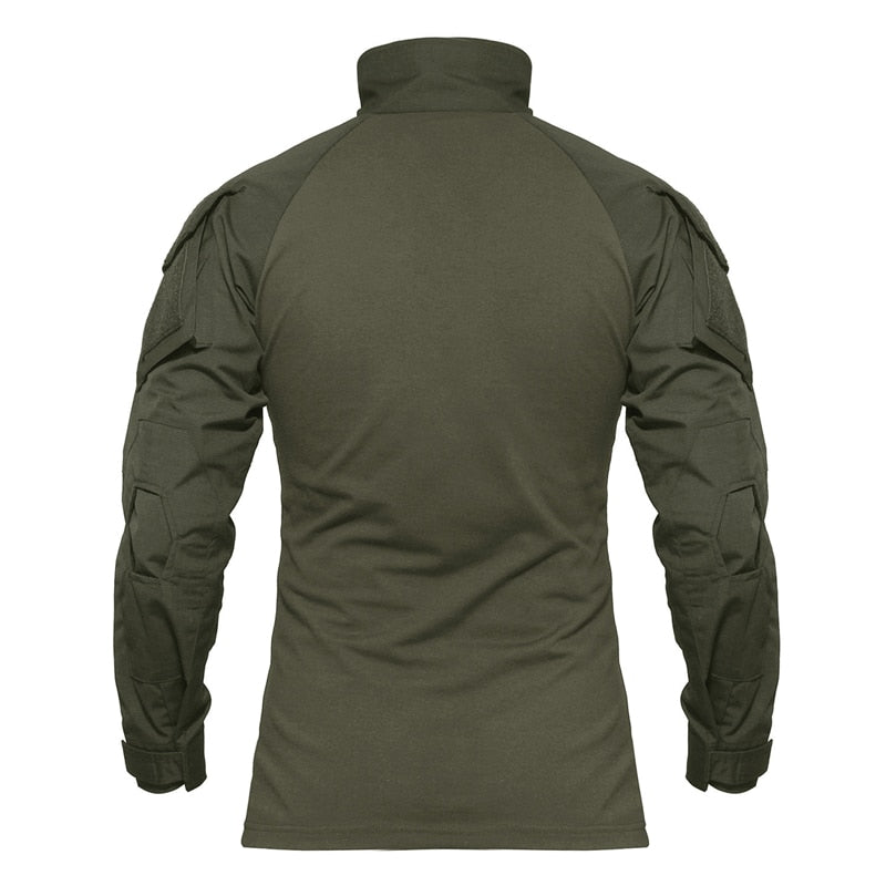 Combat Shirt Men Long Sleeve Military Style Tactical T-shirts US Army Multicam Airsoft Special SWAT t shirts for Man - ElandielStyle