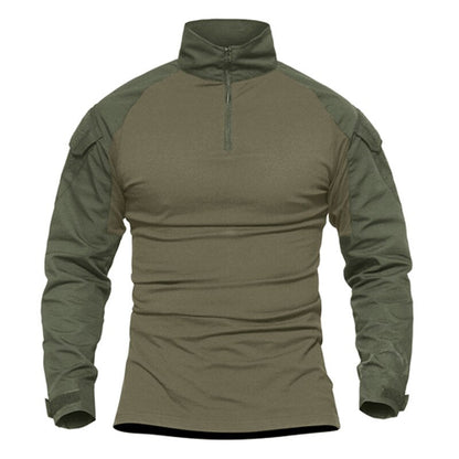 Combat Shirt Men Long Sleeve Military Style Tactical T-shirts US Army Multicam Airsoft Special SWAT t shirts for Man - ElandielStyle