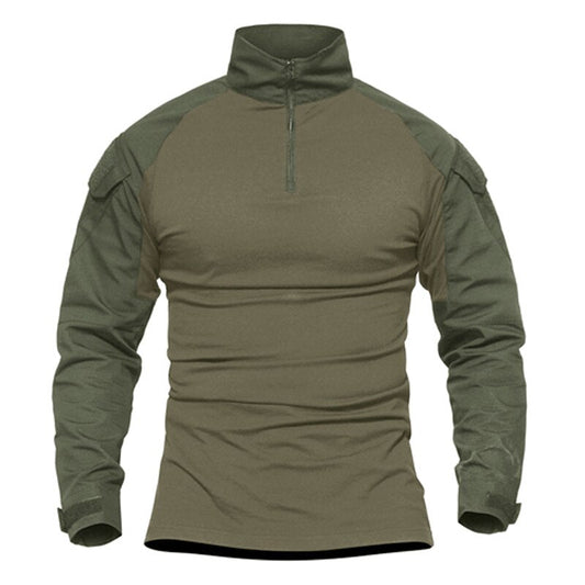 Combat Shirt Men Long Sleeve Military Style Tactical T-shirts US Army Multicam Airsoft Special SWAT t shirts for Man - ElandielStyle