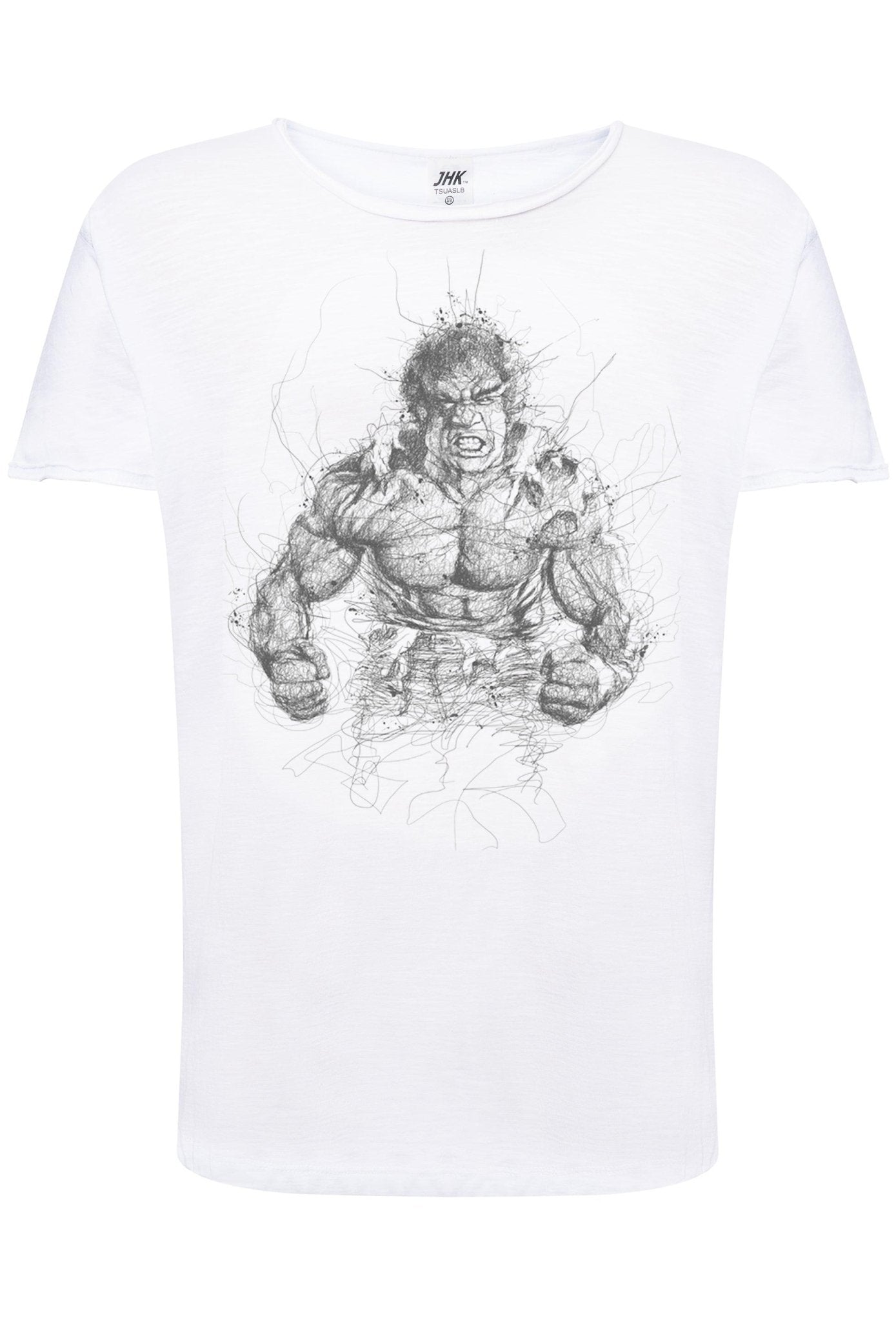 Hulk Stilizzato Art. 18 - 44 Men Uomo Fashion 100% Cotone Fiammato JK - ElandielStyle