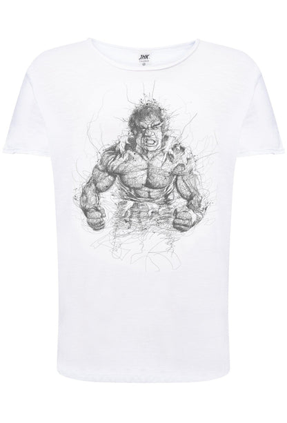 Hulk Stilizzato Art. 18 - 44 Men Uomo Fashion 100% Cotone Fiammato JK - ElandielStyle