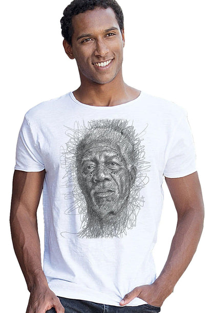 Morgan Freeman 18 - 34 Men Uomo Fashion 100% Cotone Fiammato - ElandielStyle