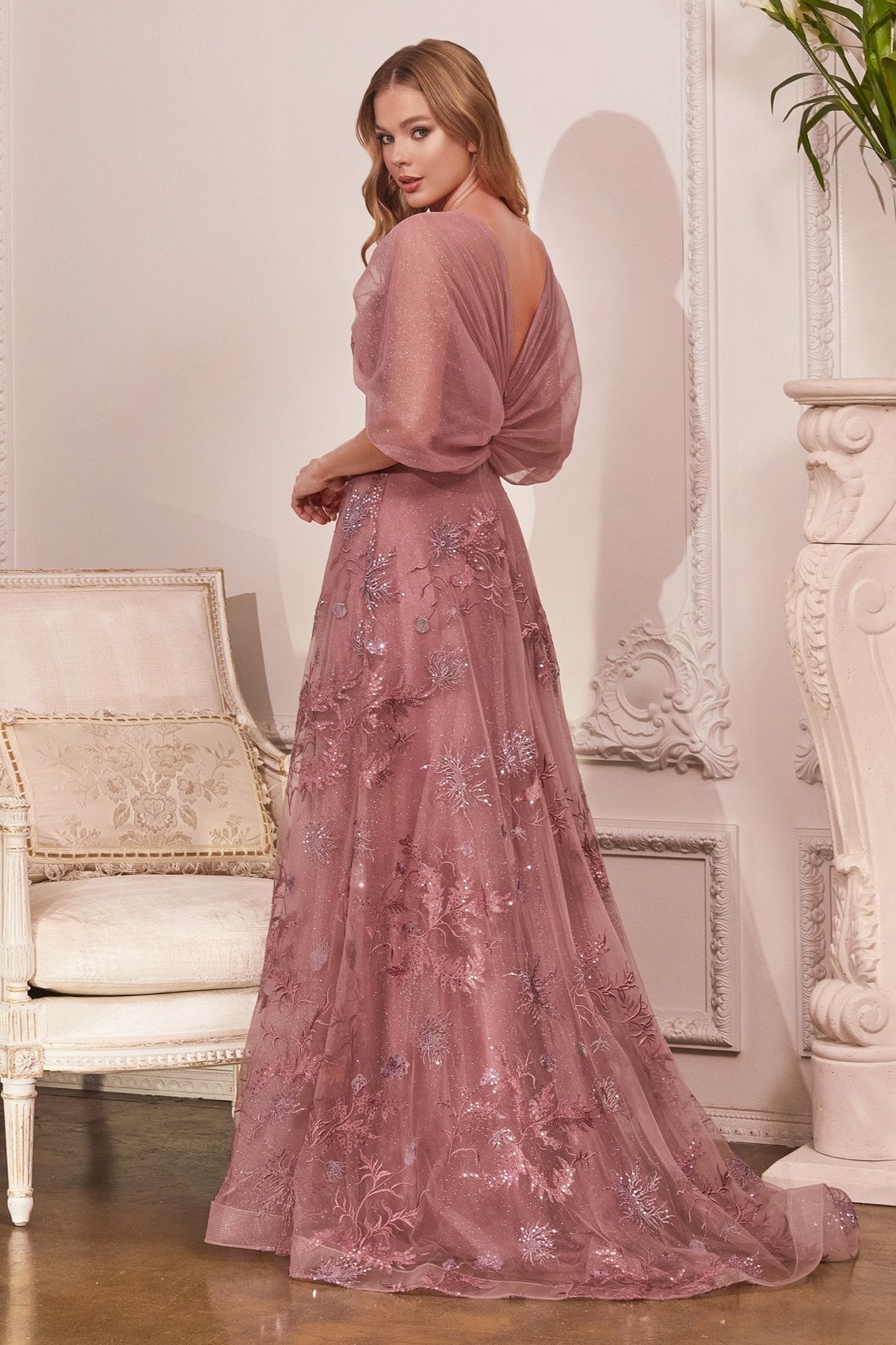 Strapless Layered Tulle Gown - ElandielStyle