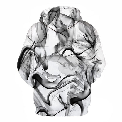 Men/Women 3d Sweatshirts Print Watercolor Dreamy Smoke Lines Thin Style Autumn Winter Hooded Hoodies - ElandielStyle