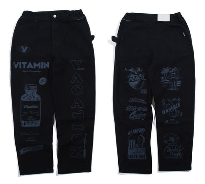 Men High Street Elastic Waist Fashion Baggy Hip Hop Style Men Streetwear - ElandielStyle
