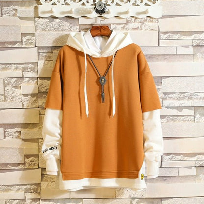5XL Hoodies Sweatshirts Men Fake 2PAC Cotton Hooded Japanese Style Sweatshirt Mens Hip Hop Brown Causal Hoodiee Xxxtentacion - ElandielStyle
