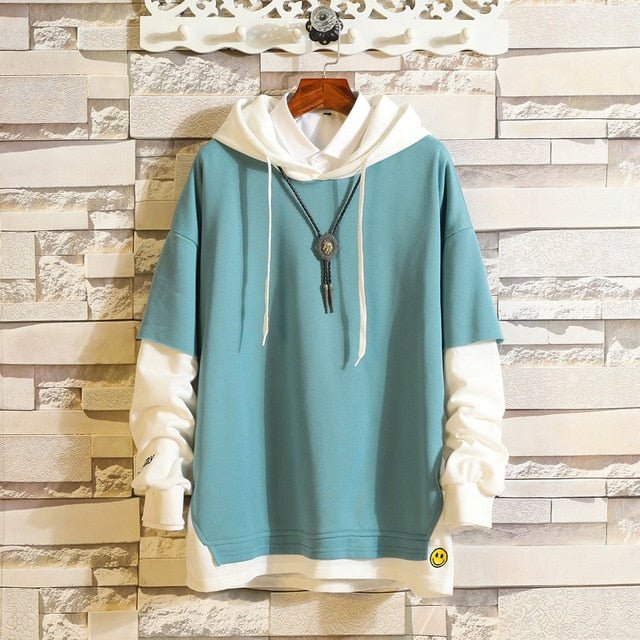 5XL Hoodies Sweatshirts Men Fake 2PAC Cotton Hooded Japanese Style Sweatshirt Mens Hip Hop Brown Causal Hoodiee Xxxtentacion - ElandielStyle