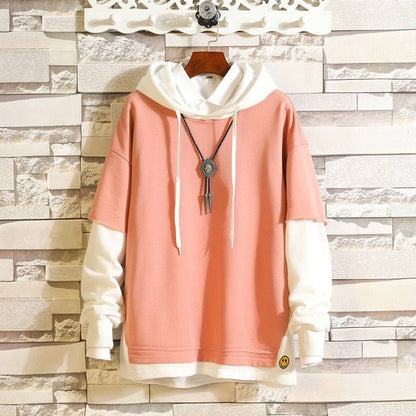 5XL Hoodies Sweatshirts Men Fake 2PAC Cotton Hooded Japanese Style Sweatshirt Mens Hip Hop Brown Causal Hoodiee Xxxtentacion - ElandielStyle