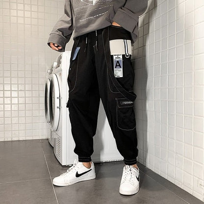 New Hot Jogger Leisure Sports Trousers Men Hip Hop Streetwear Beam Foot Cargo Pants Fashion Printing Men Pants - ElandielStyle
