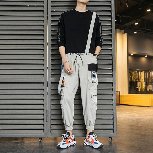 New Hot Jogger Leisure Sports Trousers Men Hip Hop Streetwear Beam Foot Cargo Pants Fashion Printing Men Pants - ElandielStyle