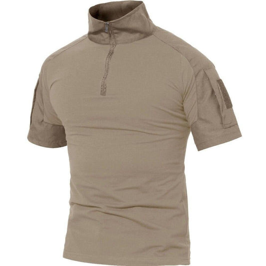 T-shirts Men Summer Cotton Tactical Tops Tees Military Style Army Breathable Paintball Security T-shirts Man Clothing - ElandielStyle