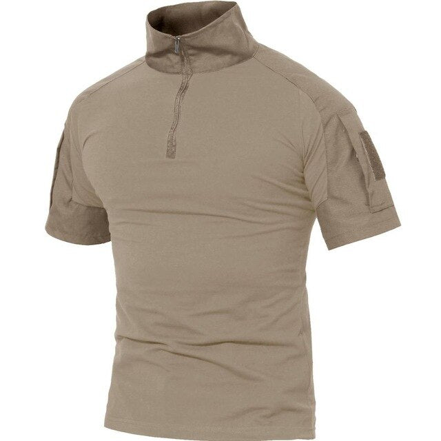 T-shirts Men Summer Cotton Tactical Tops Tees Military Style Army Breathable Paintball Security T-shirts Man Clothing - ElandielStyle