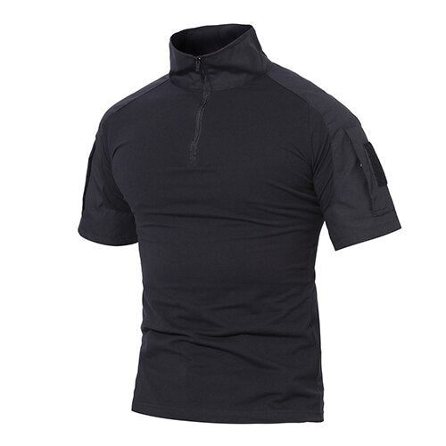 T-shirts Men Summer Cotton Tactical Tops Tees Military Style Army Breathable Paintball Security T-shirts Man Clothing - ElandielStyle