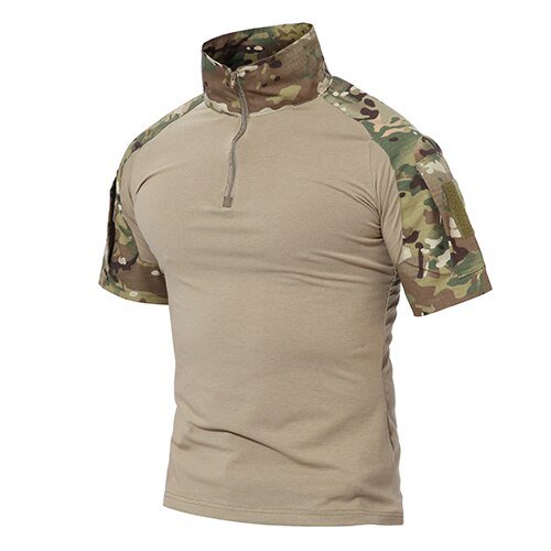T-shirts Men Summer Cotton Tactical Tops Tees Military Style Army Breathable Paintball Security T-shirts Man Clothing - ElandielStyle