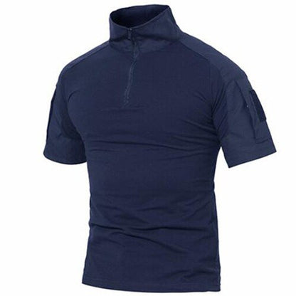 T-shirts Men Summer Cotton Tactical Tops Tees Military Style Army Breathable Paintball Security T-shirts Man Clothing - ElandielStyle