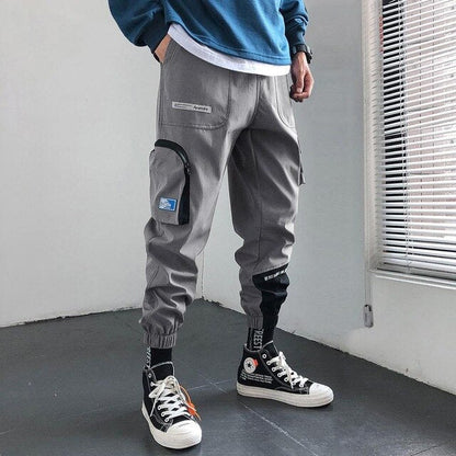 Streetwear Hip Hop Joggers Men Korean Style Harem Pants Men Casual Cargo Pants Fashion Black Men Trousers - ElandielStyle