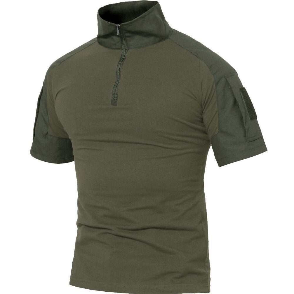 T-shirts Men Summer Cotton Tactical Tops Tees Military Style Army Breathable Paintball Security T-shirts Man Clothing - ElandielStyle