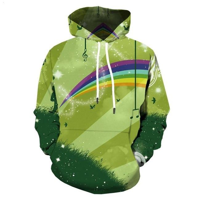 Men Winter Vortex Hypnosis Colorful Style 3D Printed Hoodie - ElandielStyle