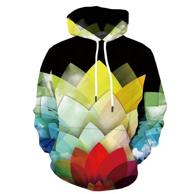 Men Winter Vortex Hypnosis Colorful Style 3D Printed Hoodie - ElandielStyle