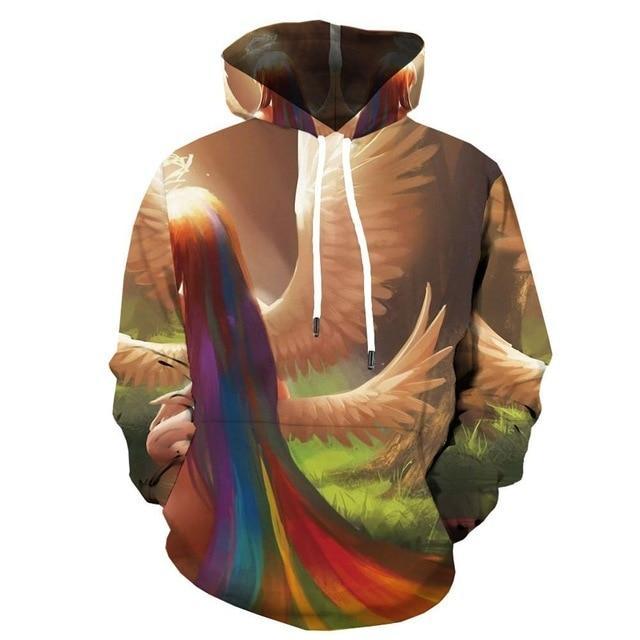 Men Winter Vortex Hypnosis Colorful Style 3D Printed Hoodie - ElandielStyle