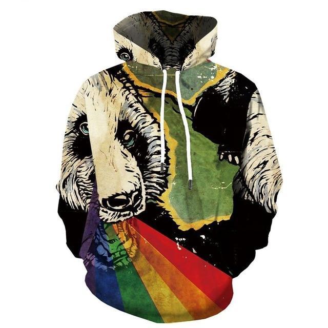 Men Winter Vortex Hypnosis Colorful Style 3D Printed Hoodie - ElandielStyle