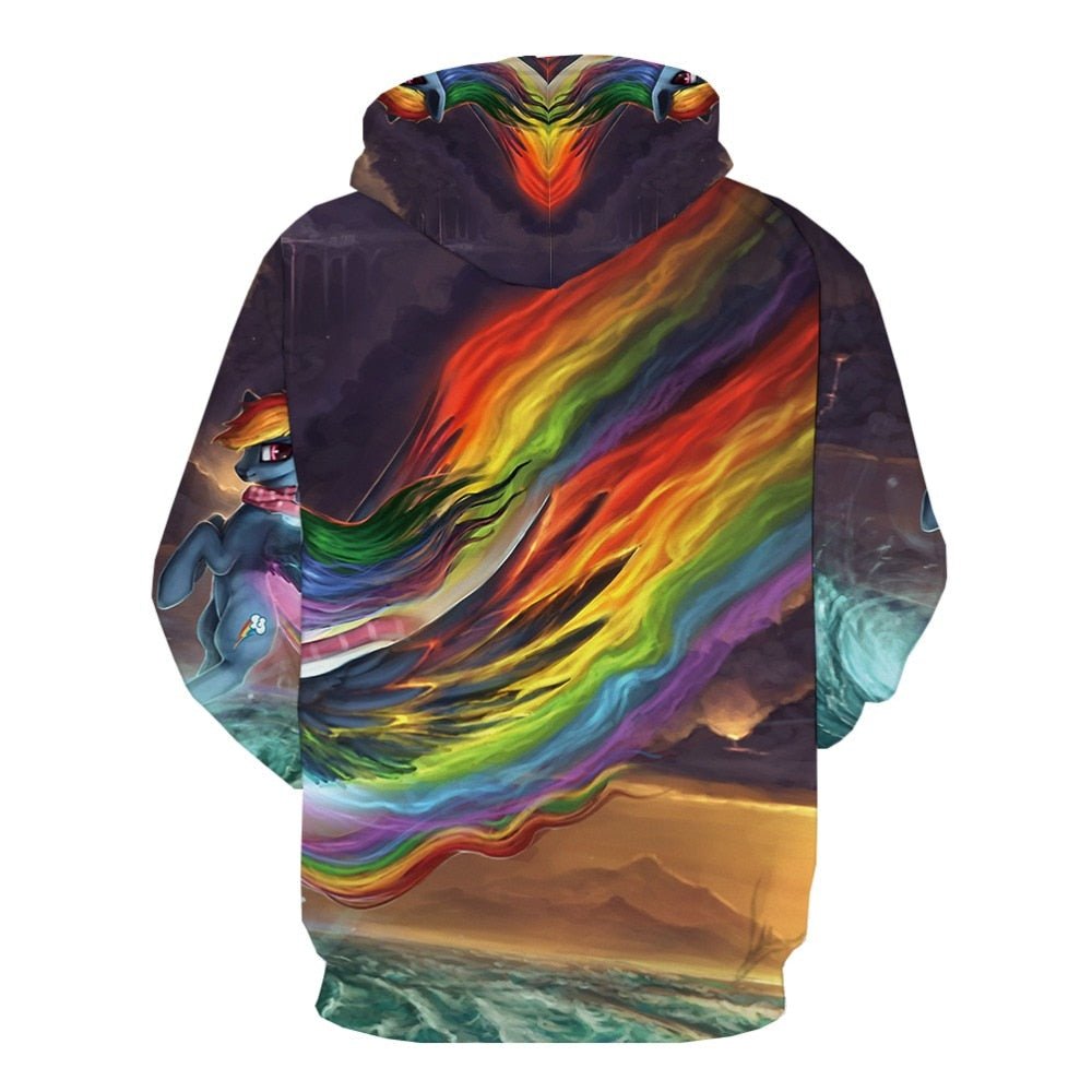 Men Winter Vortex Hypnosis Colorful Style 3D Printed Hoodie - ElandielStyle