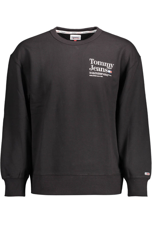 TOMMY HILFIGER SWEATSHIRT WITHOUT ZIP MAN BLACK - ElandielStyle